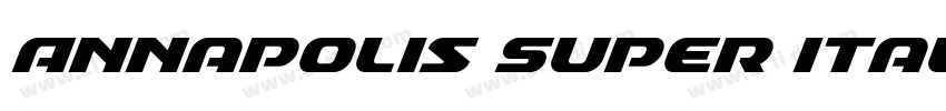 Annapolis Super Ital字体转换